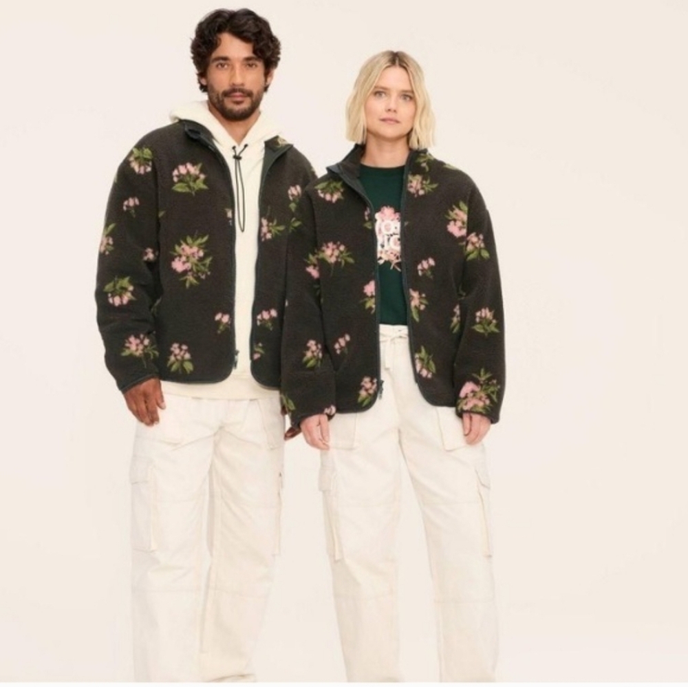 Woolrich X Target Floral Patterned Fleece  Jacket